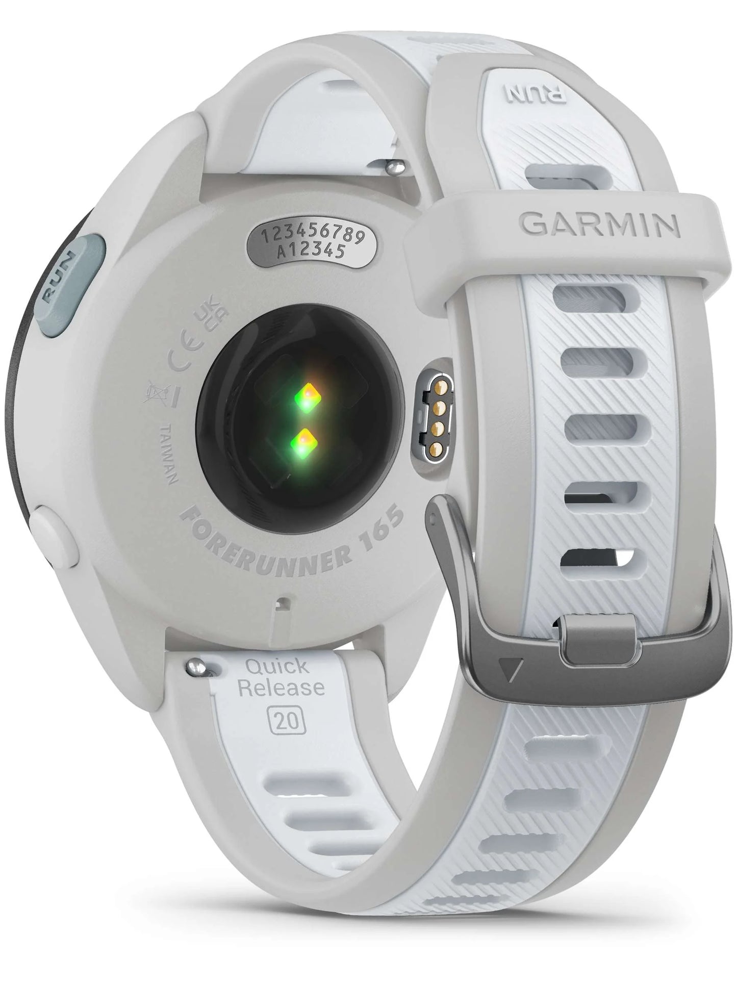 Garmin Forerunner 165 Music Mist Gray_Whitestone Back