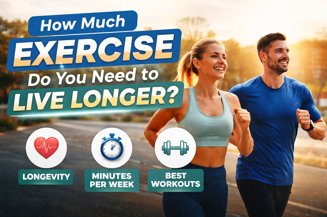 Couple running outdoors representing exercise for longevity and healthy lifestyle training