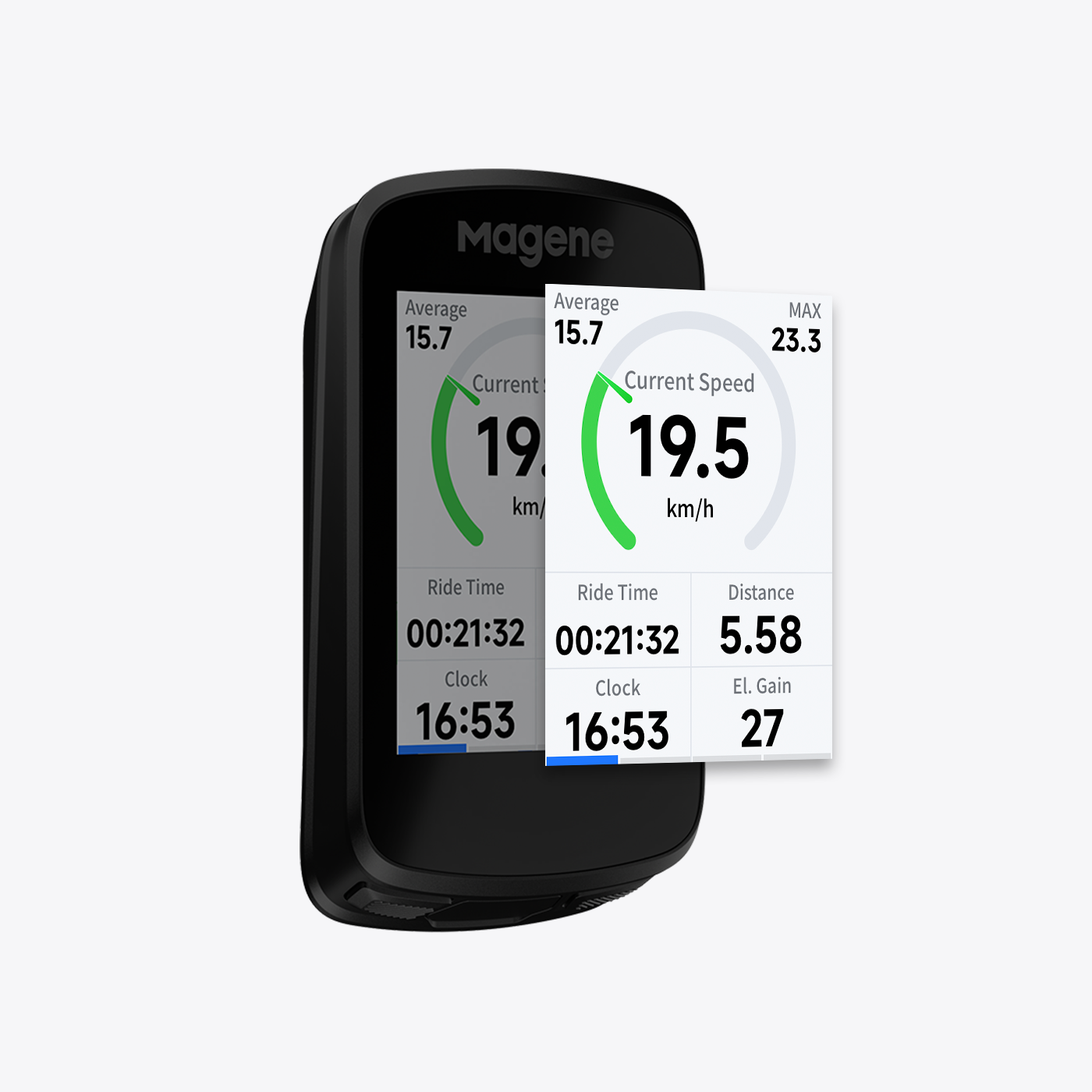 Ciclocomputador inteligente con GPS Magene C606