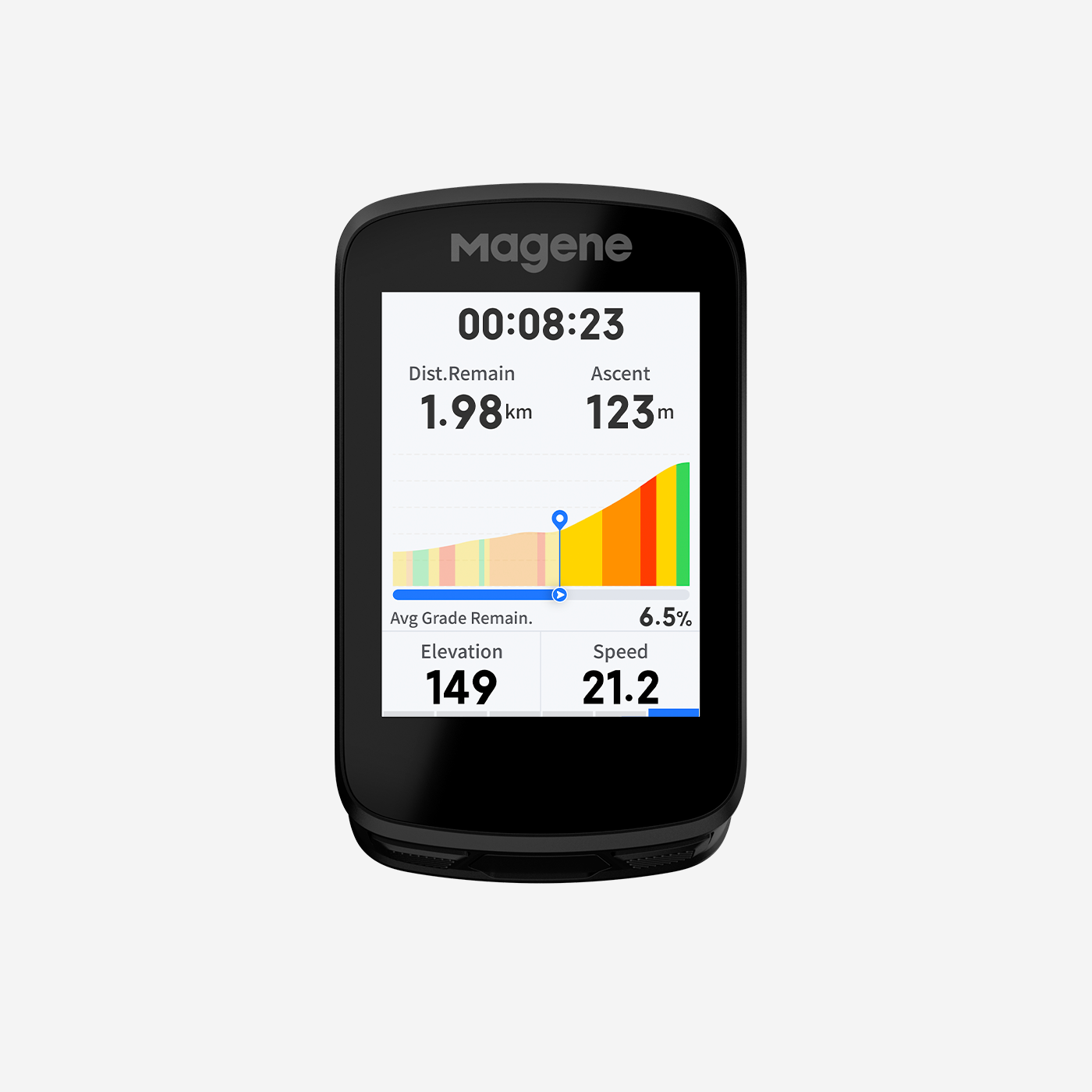 Ciclocomputador inteligente con GPS Magene C606