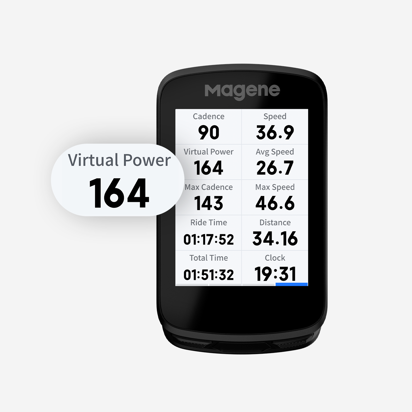 Ciclocomputador inteligente con GPS Magene C606
