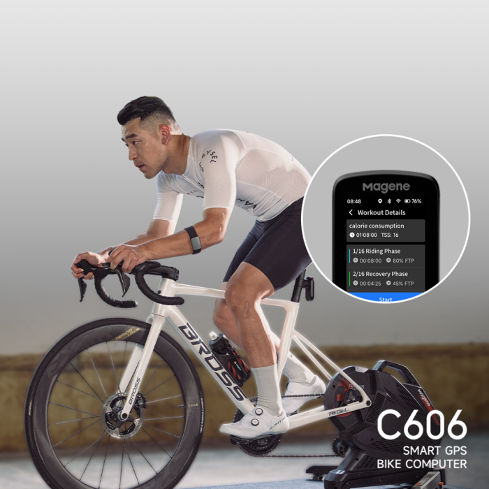 Ciclocomputador inteligente con GPS Magene C606