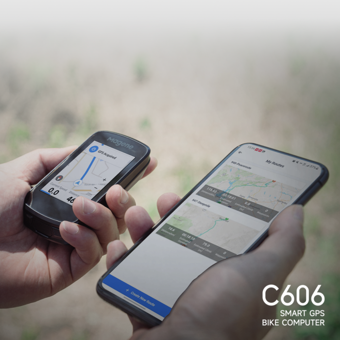 Ciclocomputador inteligente con GPS Magene C606