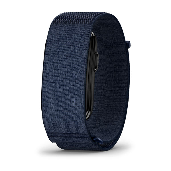 Garmin CIRQA smart band in blue, front view