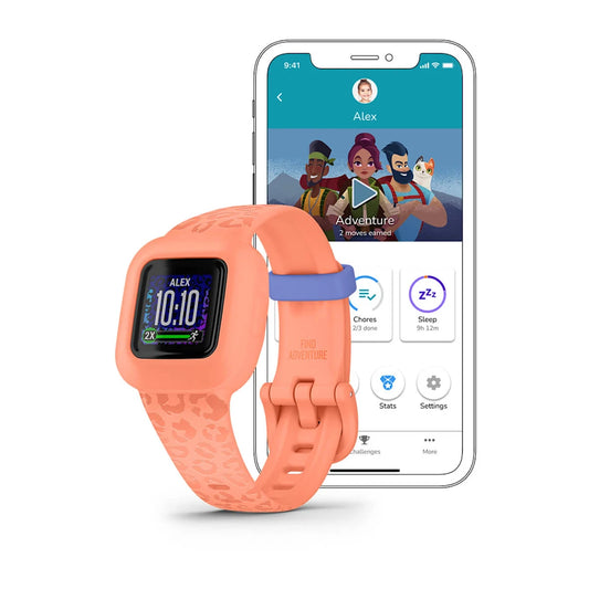 Garmin vívofit Jr. 3 Peach Leopard