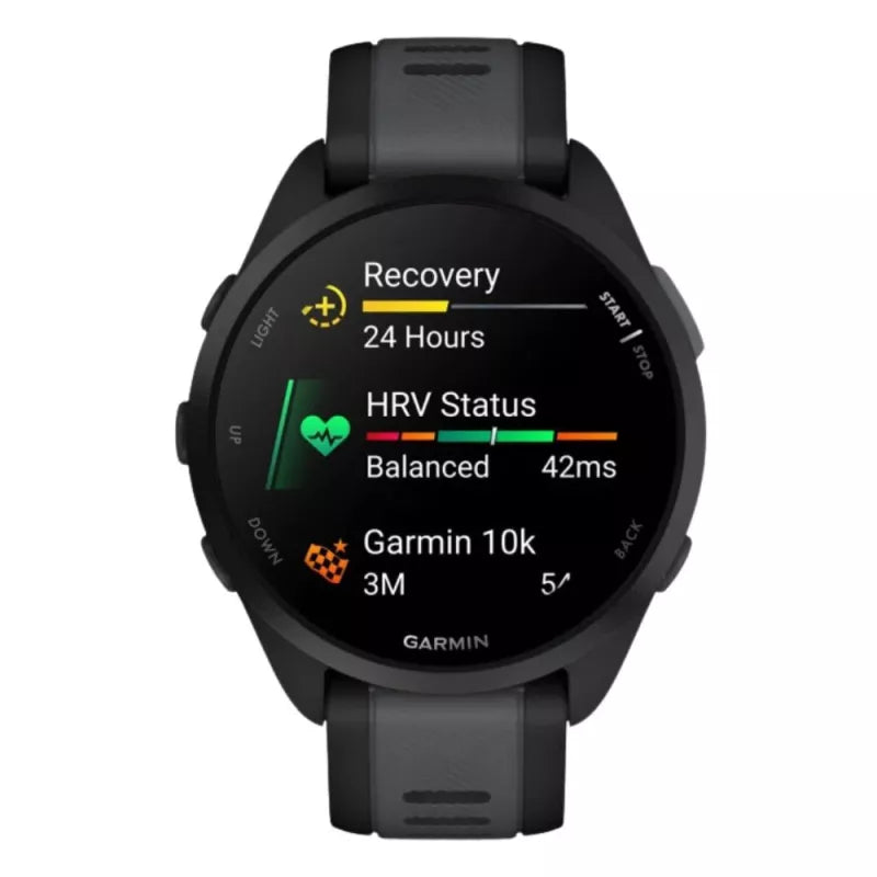 Garmin Forerunner 165 Black_Slate Gray - Front 2