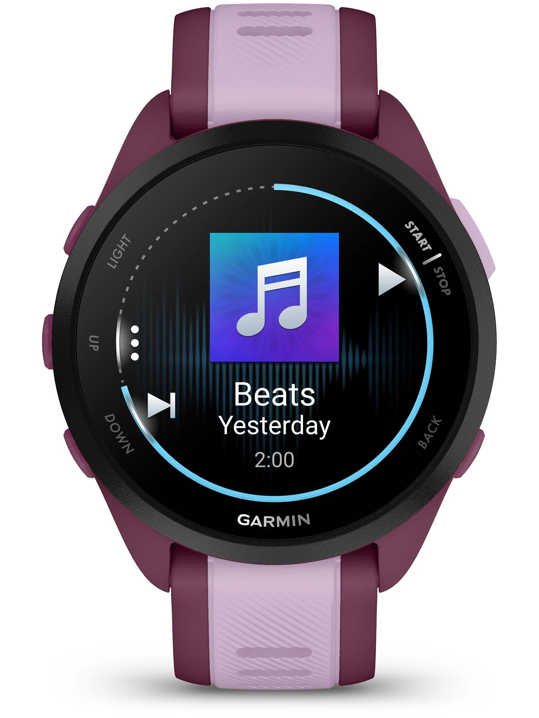 Garmin Forerunner 165 Music Berry_Lilac - Front