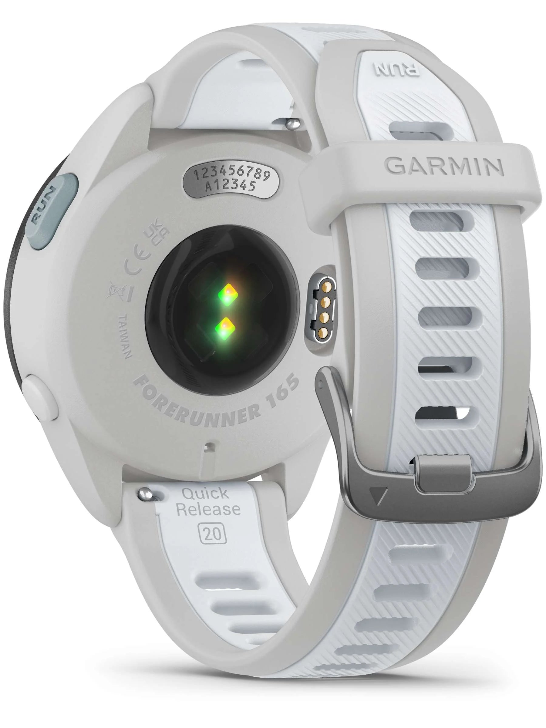 Garmin Forerunner 165 Music Mist Gray_Whitestone Back