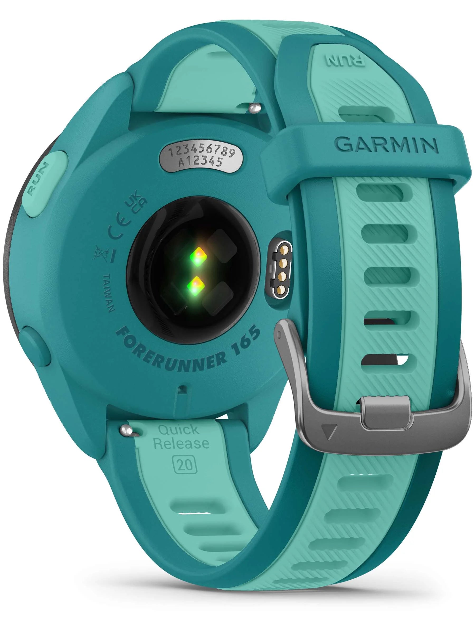 Garmin Forerunner 165 Music Turquoise_Aqua - back