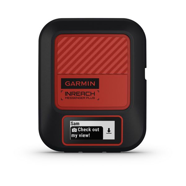 Garmin inReach Messenger Plus satellite communicator, front view