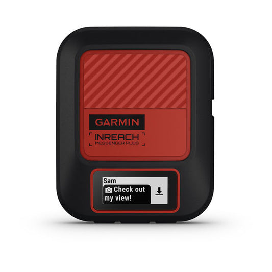 Garmin inReach Messenger Plus satellite communicator, front view