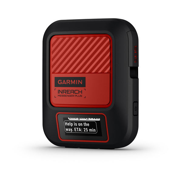 Garmin inReach Messenger Plus satellite communicator, right side view