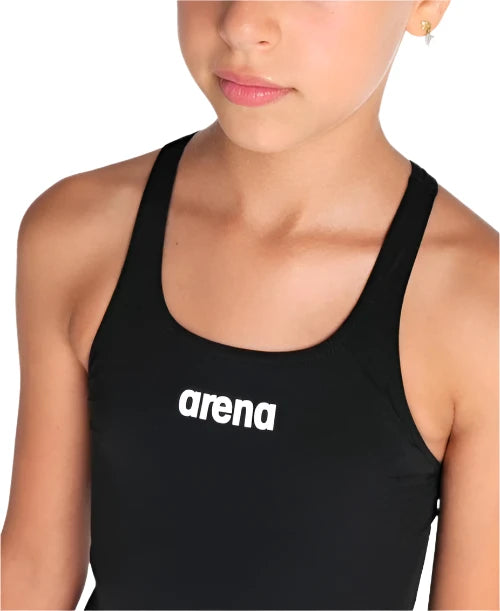 Arena Maillot De Bain Fille Team Swim Pro Solid Noir-Blanc