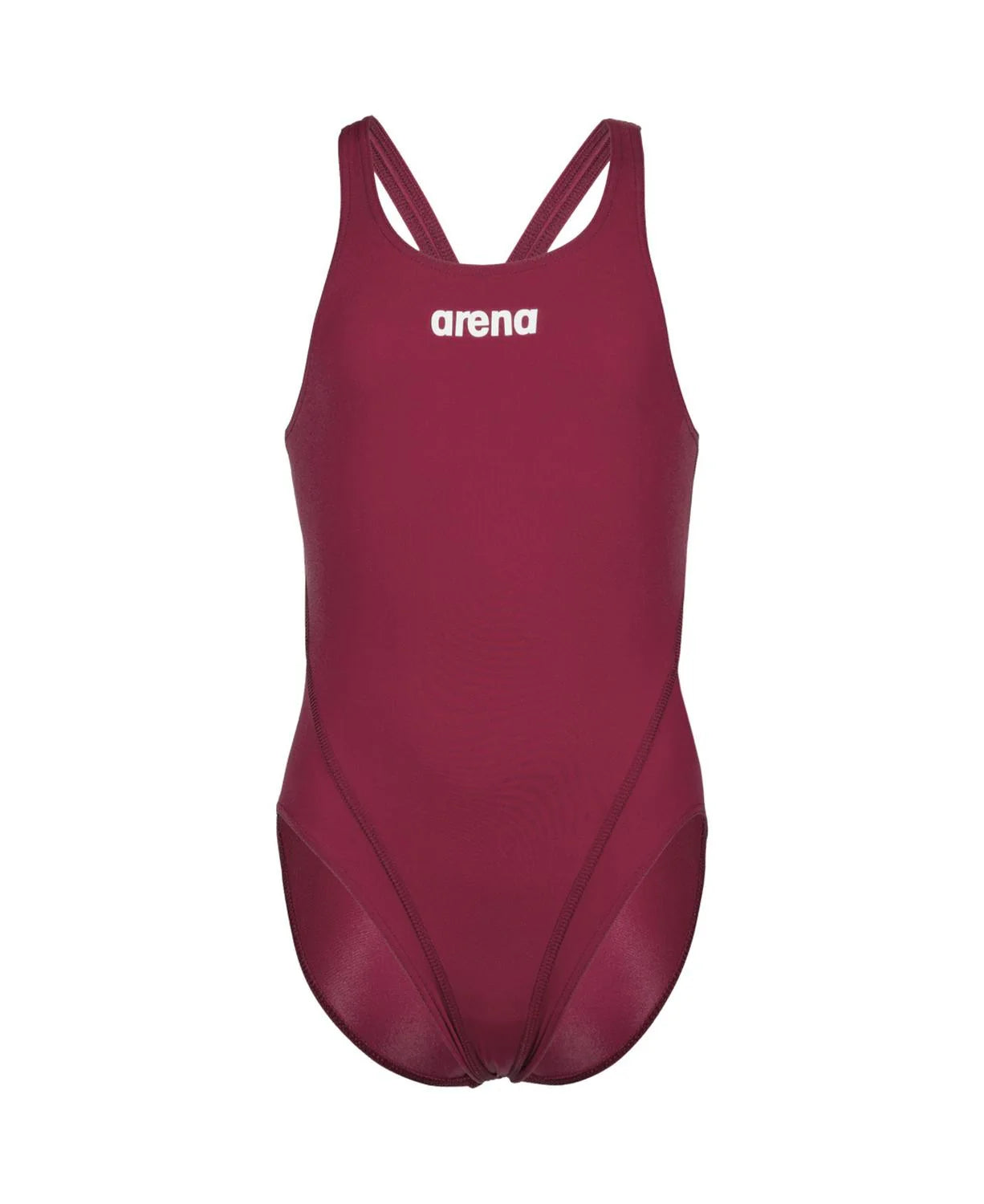 Traje de baño para niñas Arena Swim Tech Solid Color Rojo 