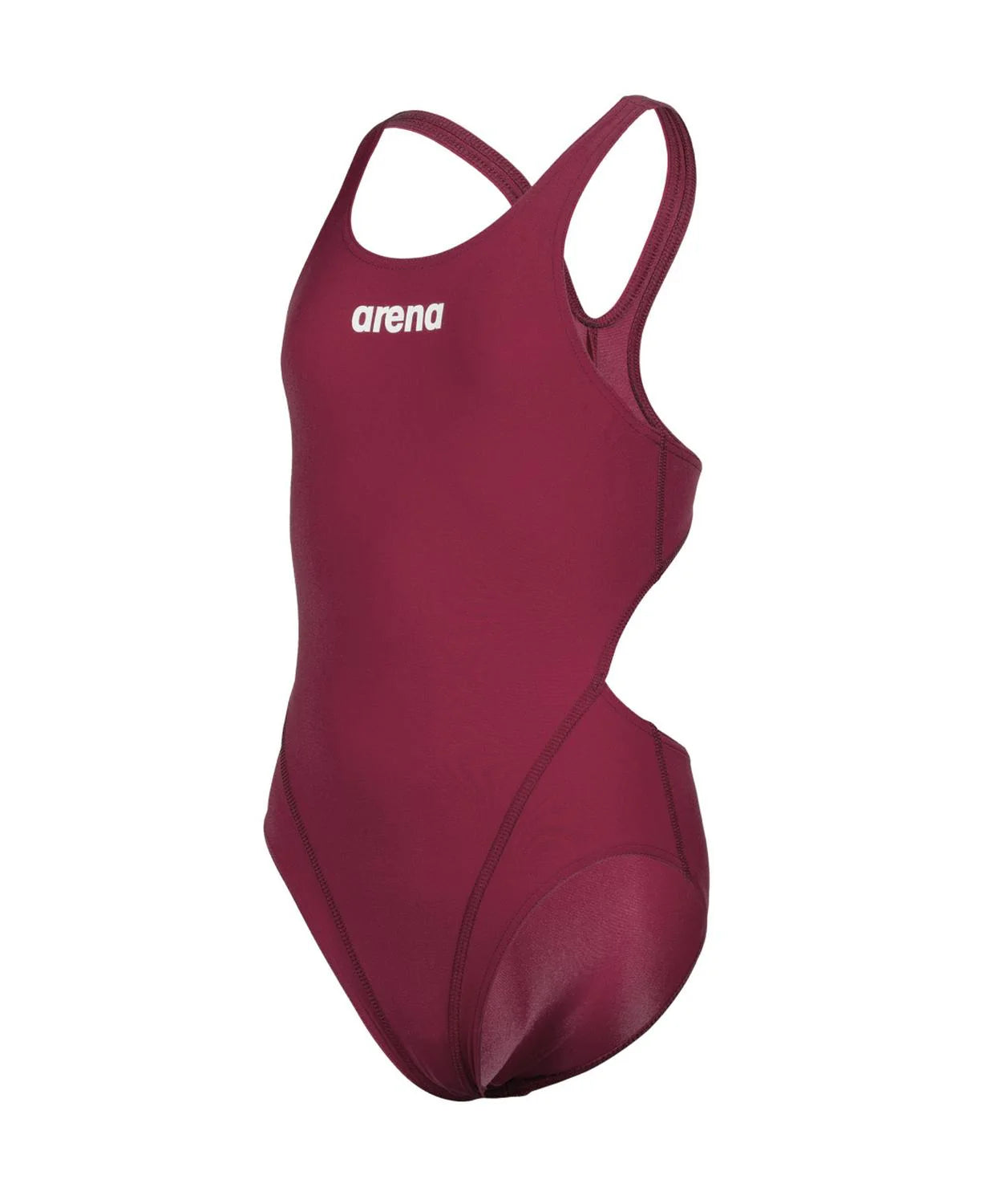 Traje de baño para niñas Arena Swim Tech Solid Color Rojo 