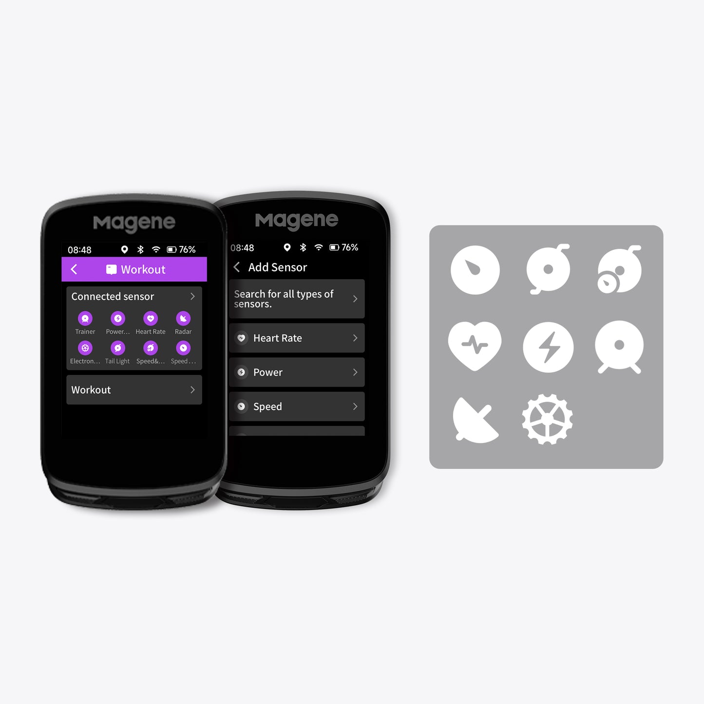 Ciclocomputador inteligente con GPS Magene C606