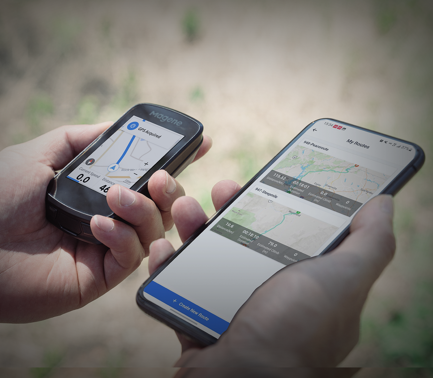 Ciclocomputador inteligente con GPS Magene C606