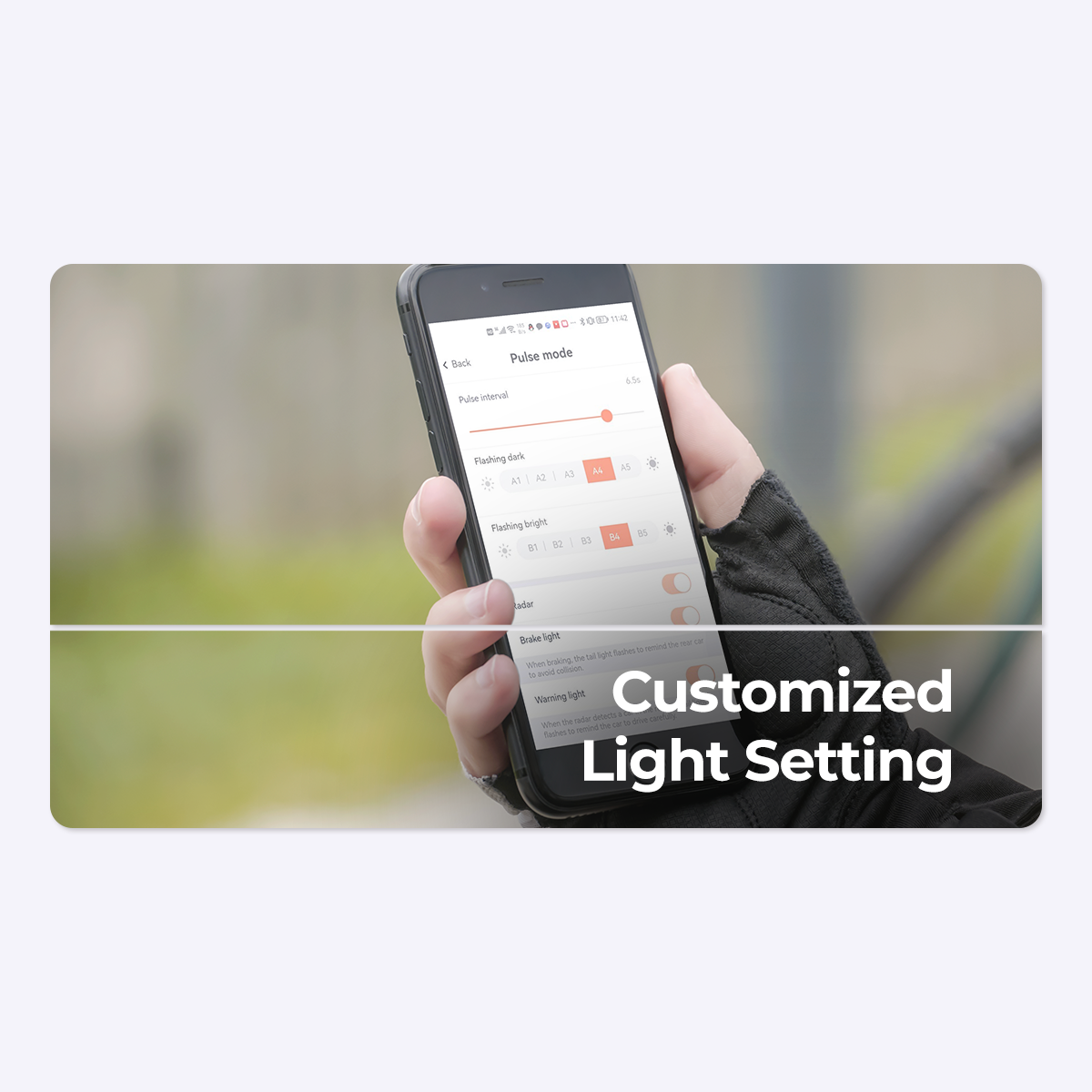 Luz trasera de radar Magene L508