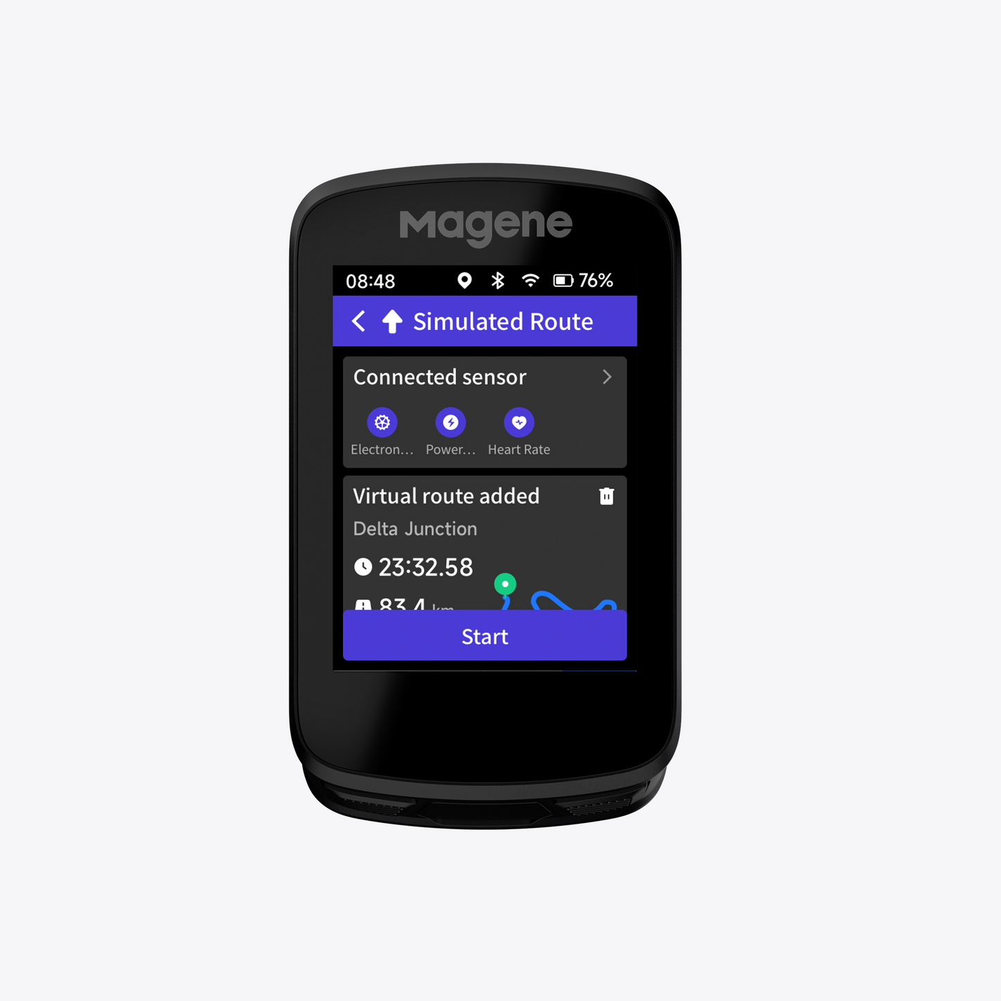 Ciclocomputador inteligente con GPS Magene C606