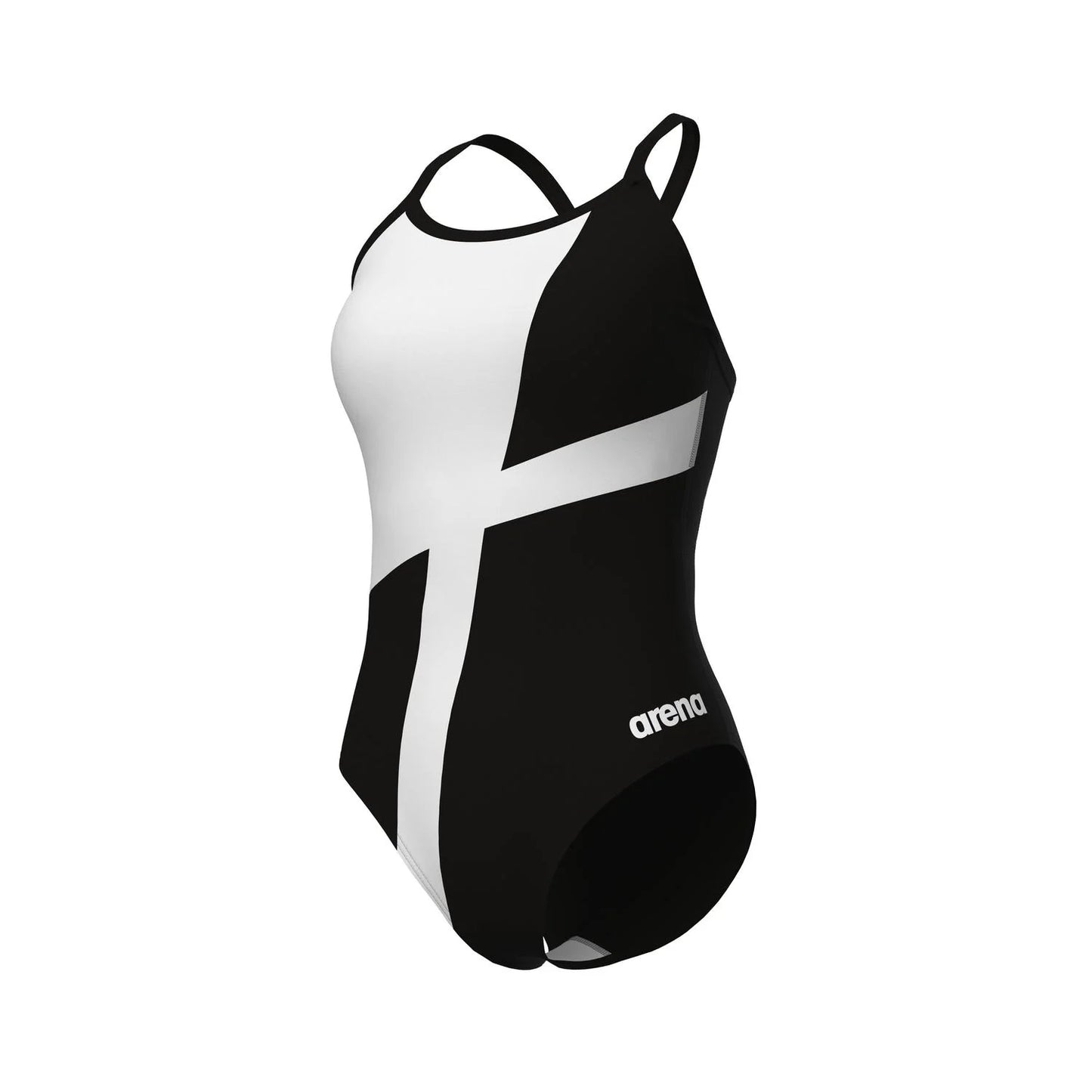 Arena Women's Swimsuit Diamond Lightdrop Back - Black-White