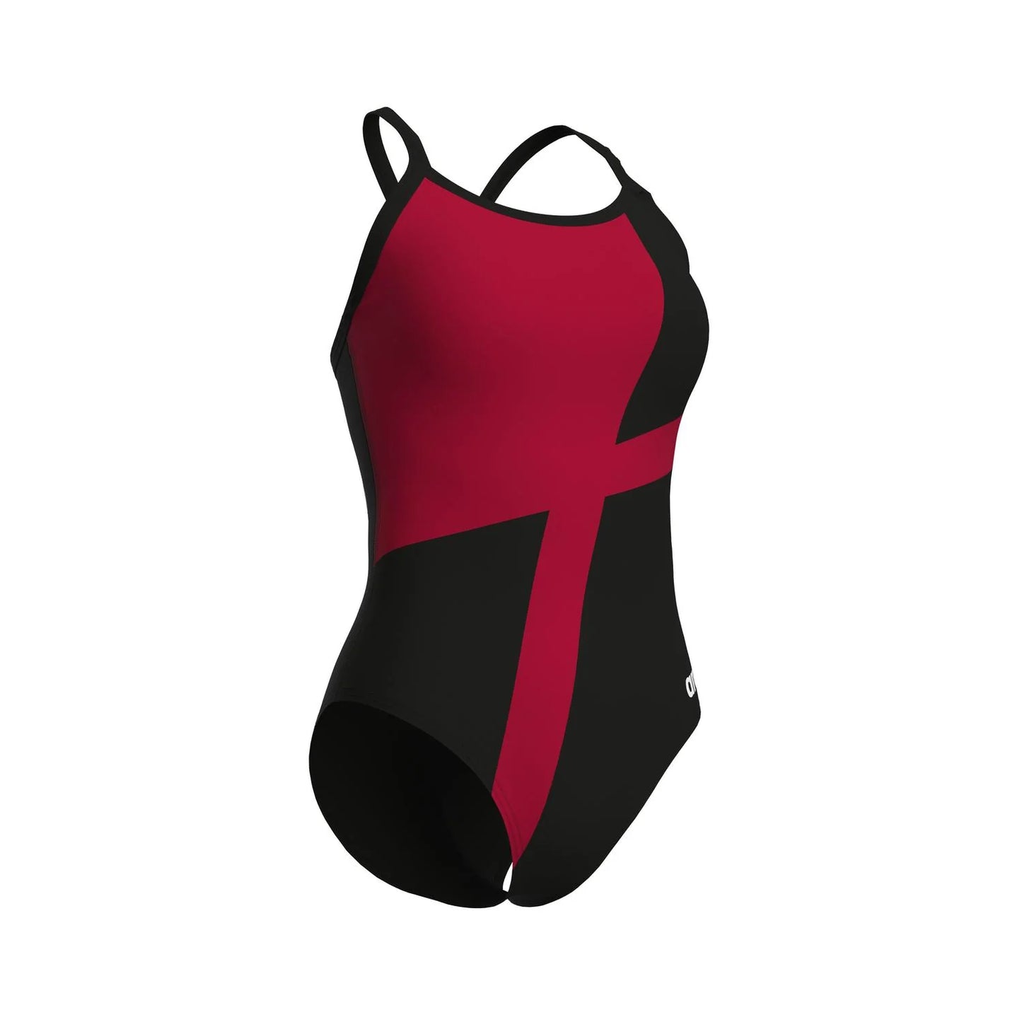 Arena Women's Swimsuit Diamond Lightdrop Back - Black-Red