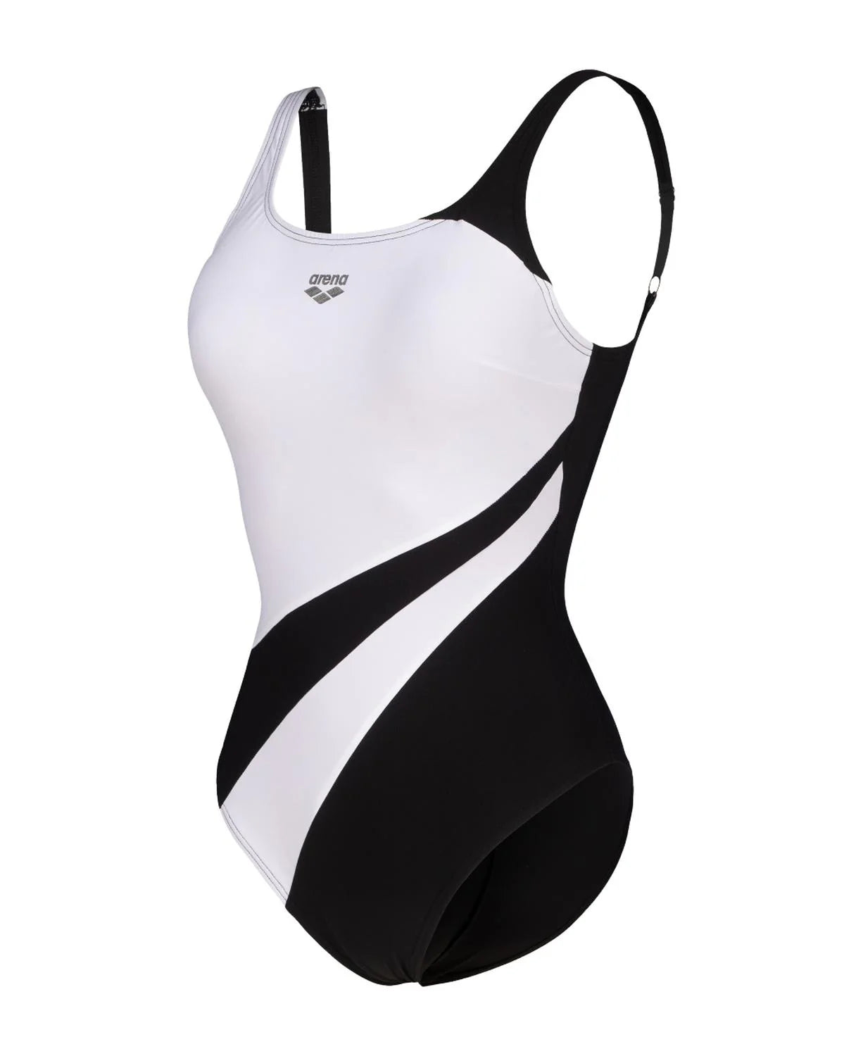 Arena Women Swimsuit Liliana U Back - black-white - Only Product - Front turn right