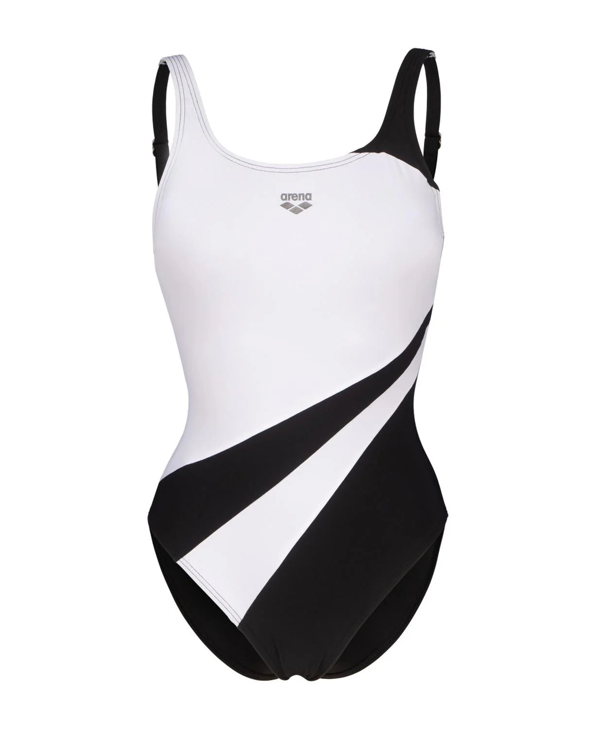 Arena Women Swimsuit Liliana U Back - black-white - Only Product - Front