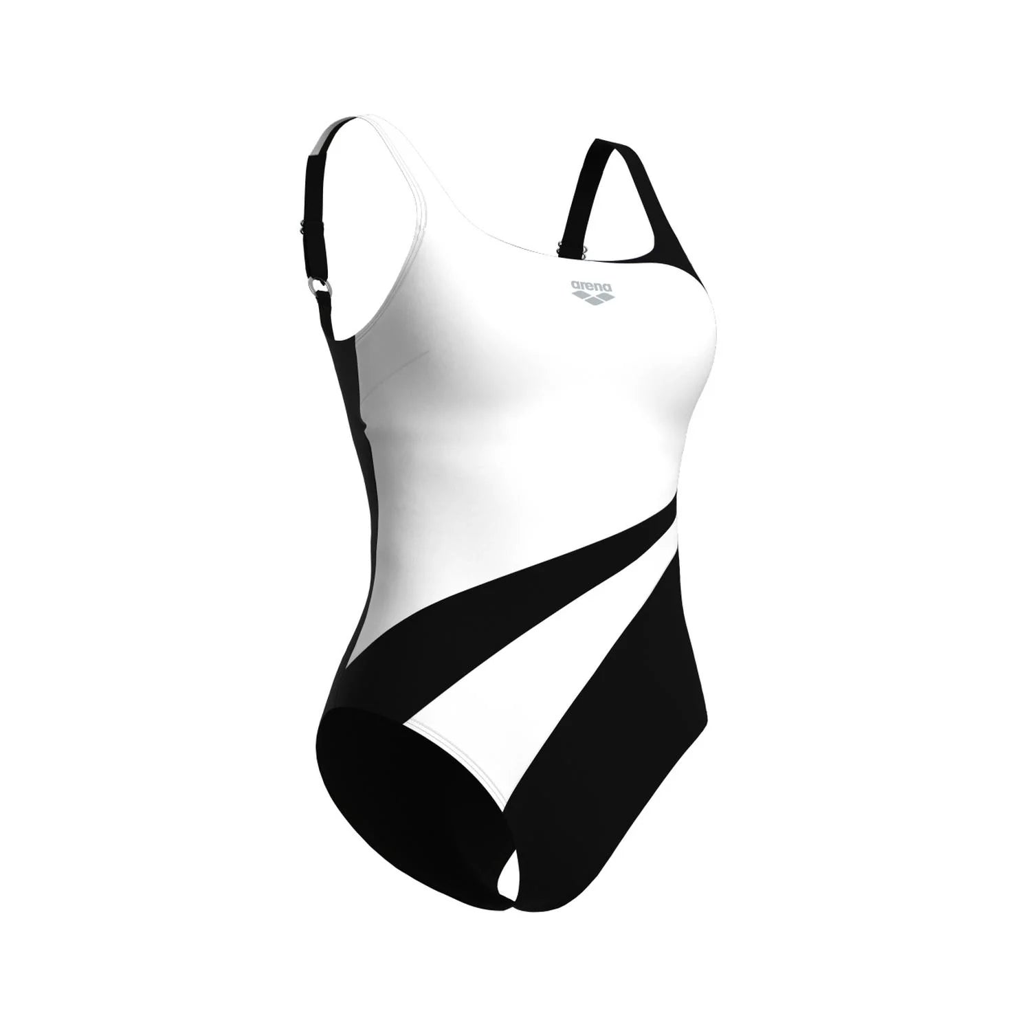 Arena Women Swimsuit Liliana U Back - black-white - Only Product - Front turn left