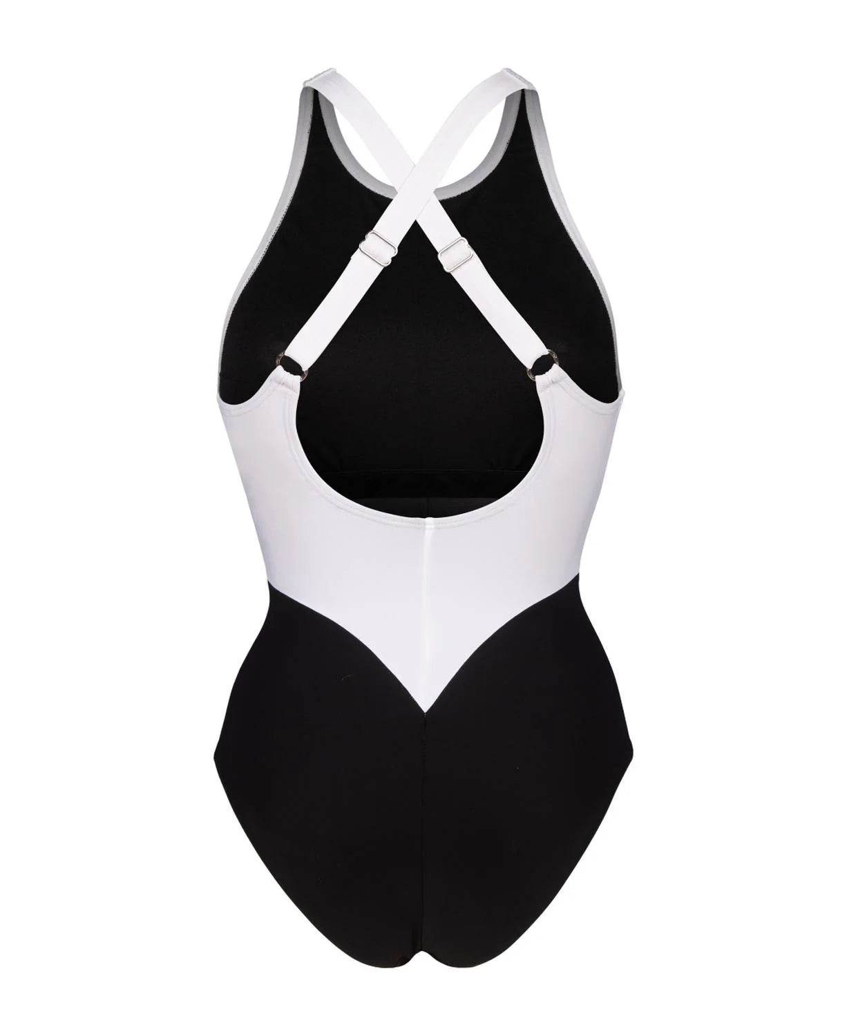 Arena Women Swimsuit Silvia cross back - Black-White-Black - Only product - Back