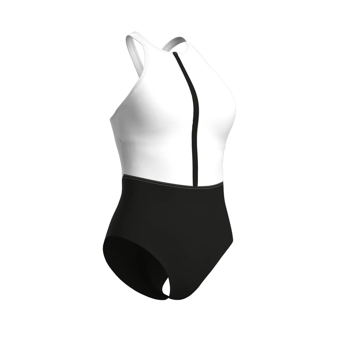 Arena Women Swimsuit Silvia cross back - Black-White-Black - Only product - Front turn left